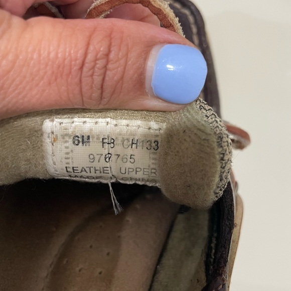 Sperry Dark Brown and Tan Boat Shoes - Picture 6 of 7